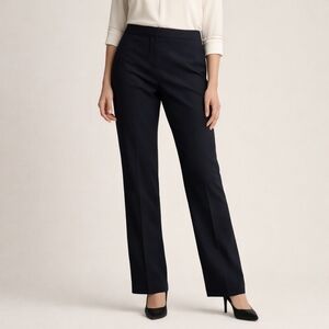 Executive Collection By Tom James Black Tailored Dress Pants 4/12 Straight #1038